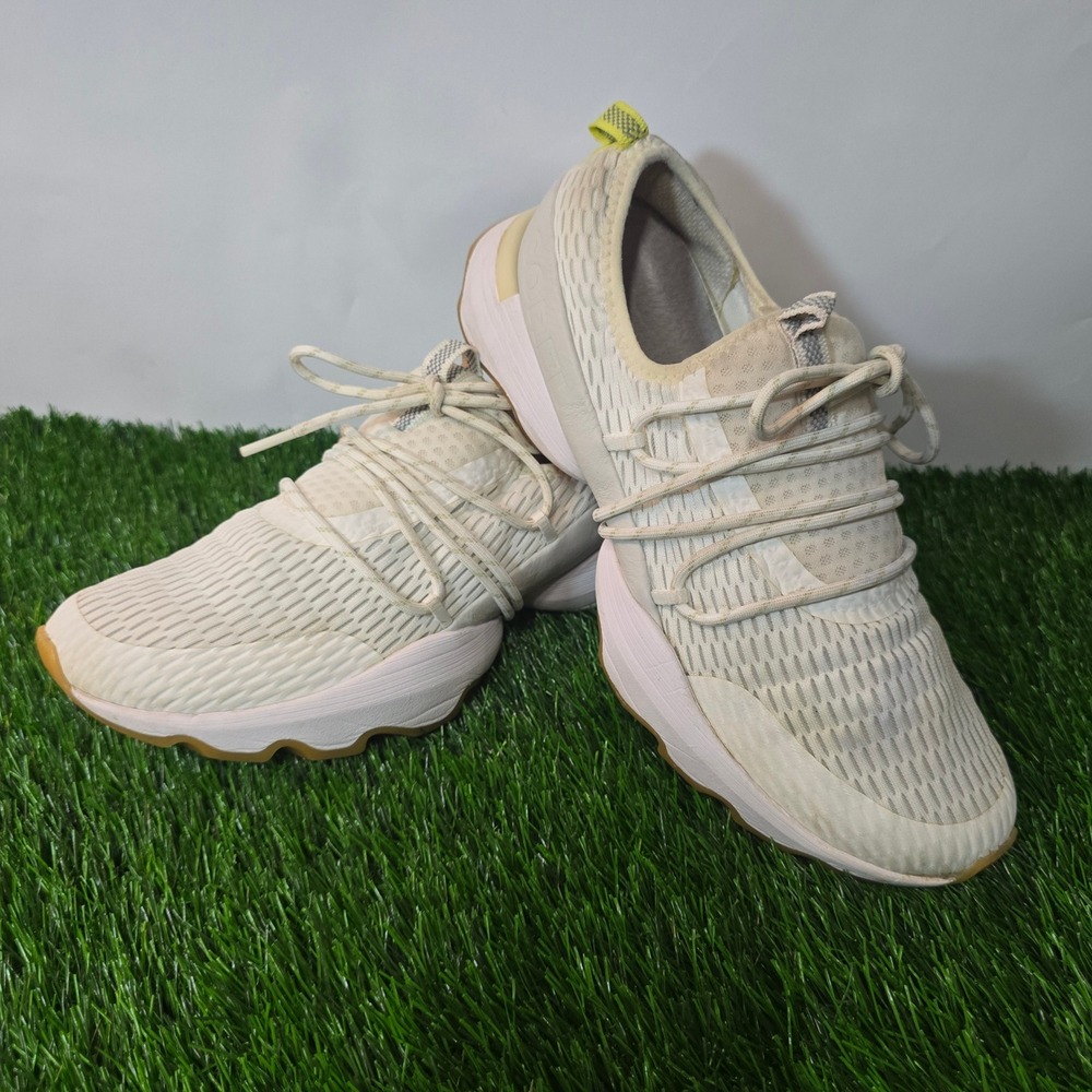 Sorel 8.5 White Kinetic Impact Lace Sneakers Womens NL4694-100 Mesh Running Shoe